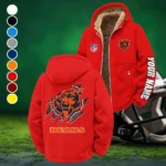 Navy Claws Winter Fleece Jacket, Sub-Zero Fleece Jacket HVN1439CB - Red