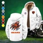 Navy Claws Winter Fleece Jacket, Sub-Zero Fleece Jacket HVN1439CB - White