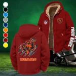 Navy Claws Winter Fleece Jacket, Sub-Zero Fleece Jacket HVN1439CB - Wine