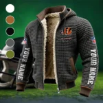 Fan Roar Squad Fleece-Lined Hooded Jacket, All-Mountain Hooded Fleece HVN1439CI - Grey