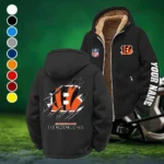 Fan Roar Squad Winter Fleece Jacket, Deep Winter Comfort Fleece HVN1439CI - Black