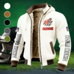 Fan Howl Squad Fleece-Lined Hooded Jacket, Alpine Ascent Hooded Jacket HVN1439CL - White