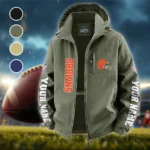 Fan Howl Squad Fleece Windbreaker Jacket, Essential Cold & Wind Barrier HVN1439CL - Green