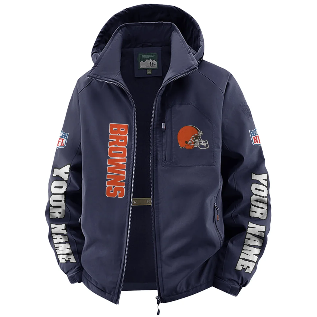 Fan Howl Squad Fleece Windbreaker Jacket, Essential Cold & Wind Barrier HVN1439CL - Navy - Image 2