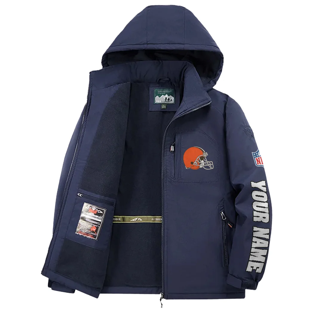 Fan Howl Squad Fleece Windbreaker Jacket, Essential Cold & Wind Barrier HVN1439CL - Navy - Image 3