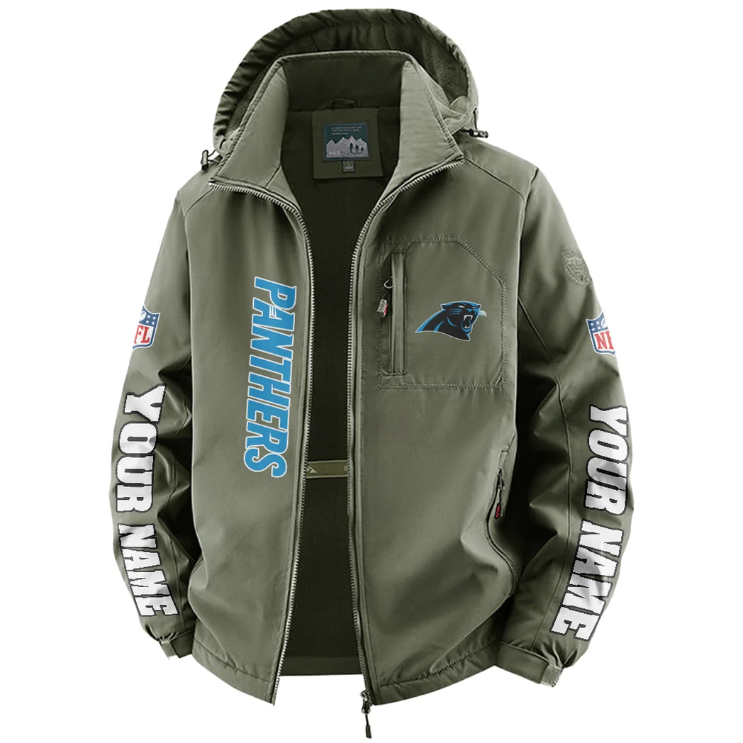 Rust Claws Fleece Windbreaker Jacket, Dual-Layer Protection Jacket HVN1439CP - Green - Image 2