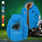 Rust Claws Winter Fleece Jacket, Essential Winter Warmth HVN1439CP - Cyan