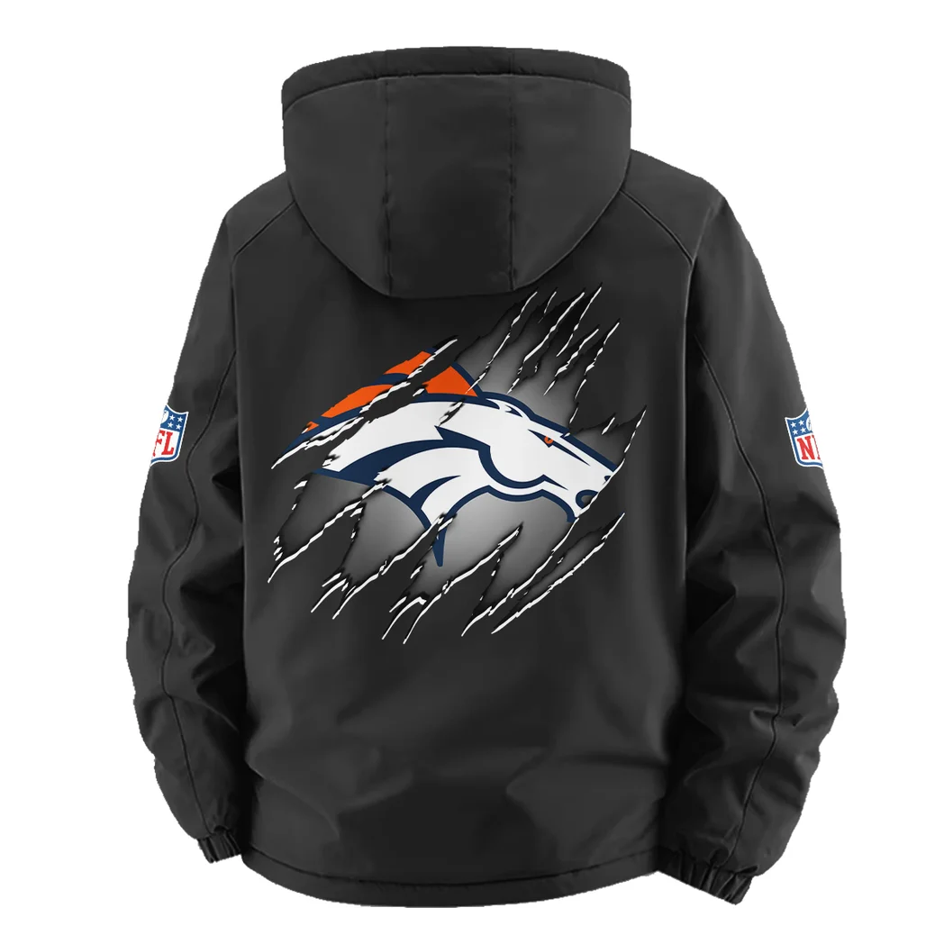 Mountain Herd Fleece Windbreaker Jacket, Weather-Guard Fleece HVN1439DB - Black - Image 4