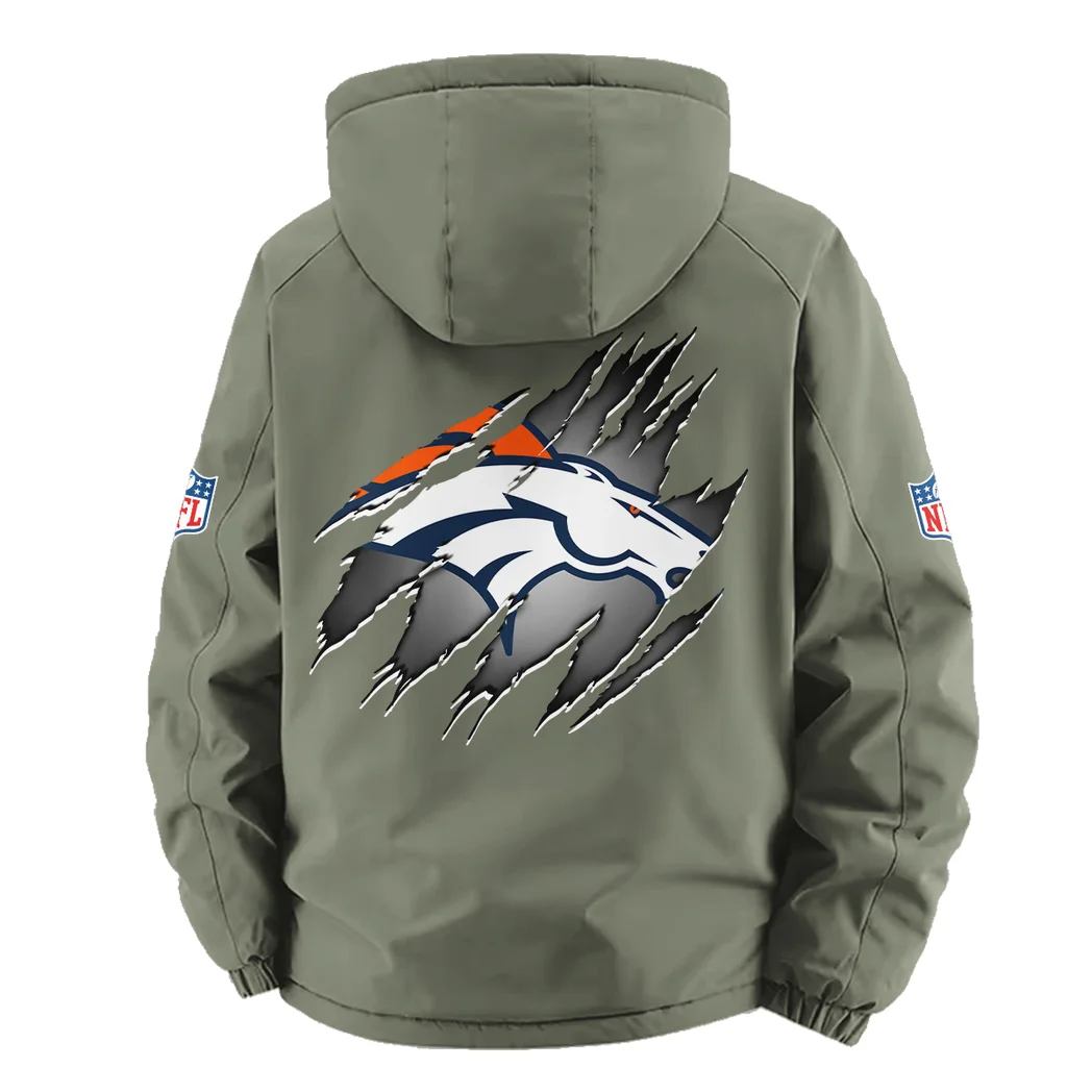 Mountain Herd Fleece Windbreaker Jacket, Weather-Guard Fleece HVN1439DB - Green - Image 4