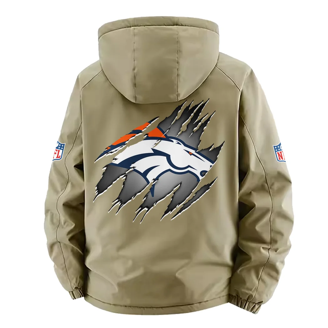 Mountain Herd Fleece Windbreaker Jacket, Weather-Guard Fleece HVN1439DB - Khaki - Image 4