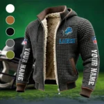 Blue Claws Fleece-Lined Hooded Jacket, Elite Athlete Winter Jacket HVN1439DL - Grey