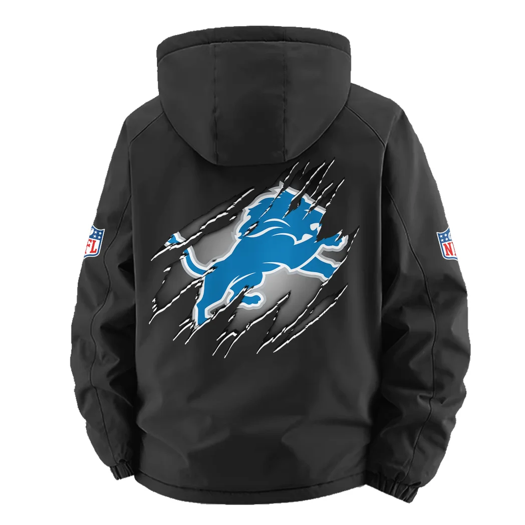 Blue Claws Fleece Windbreaker Jacket, Dynamic Trail Runner's Shell HVN1439DL - Black - Image 4