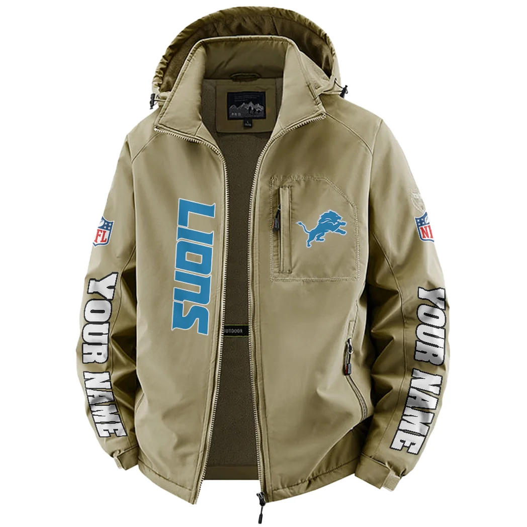 Blue Claws Fleece Windbreaker Jacket, Dynamic Trail Runner's Shell HVN1439DL - Khaki - Image 2
