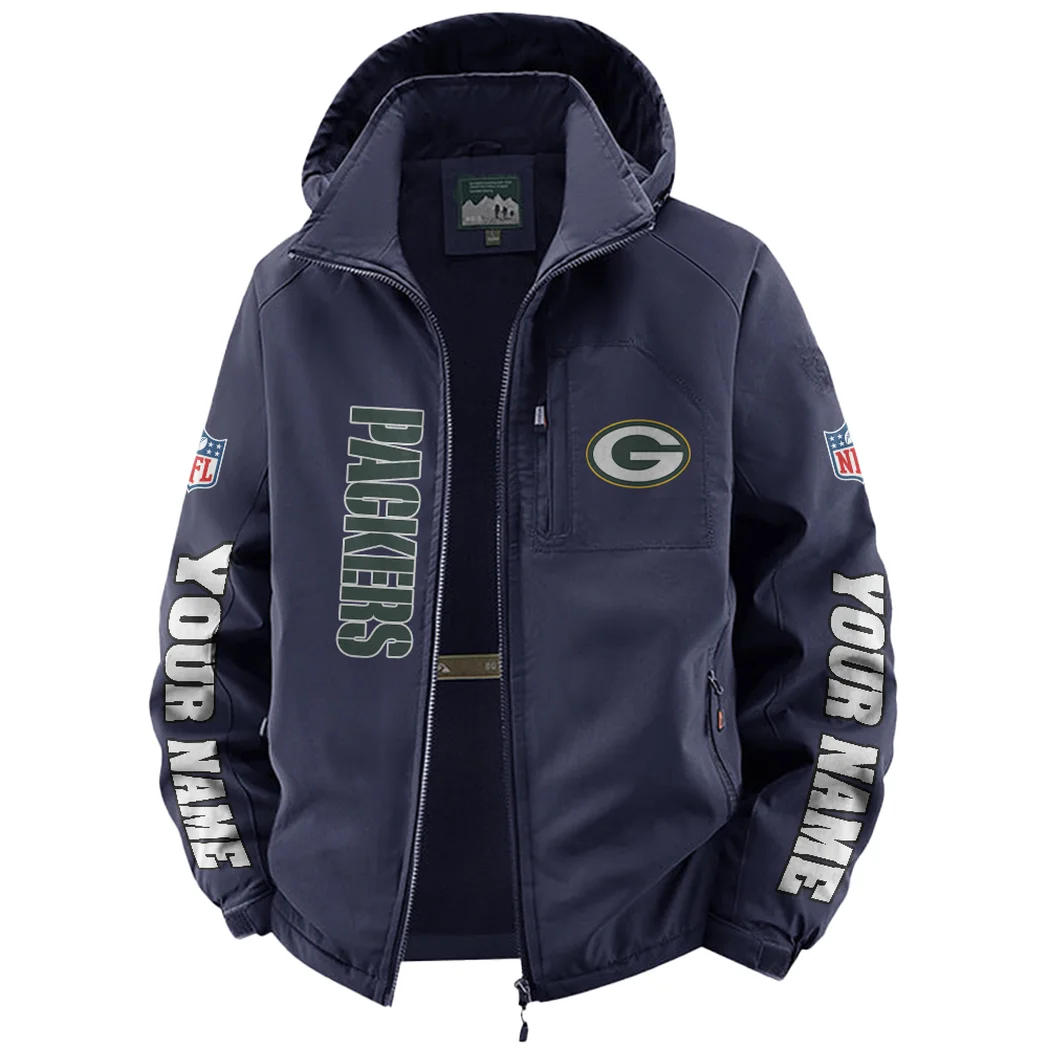Game Day Squad Fleece Windbreaker Jacket, High-Output Training Jacket HVN1439GP - Navy - Image 2