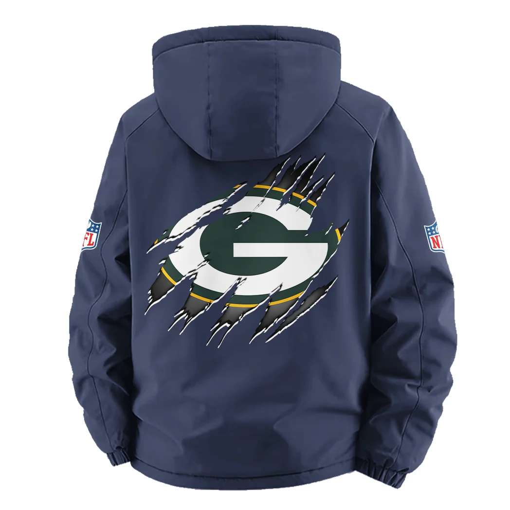Game Day Squad Fleece Windbreaker Jacket, High-Output Training Jacket HVN1439GP - Navy - Image 4