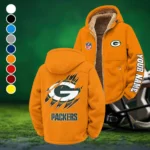 Game Day Squad Winter Fleece Jacket, Dynamic Winter Training Top HVN1439GP - Orange