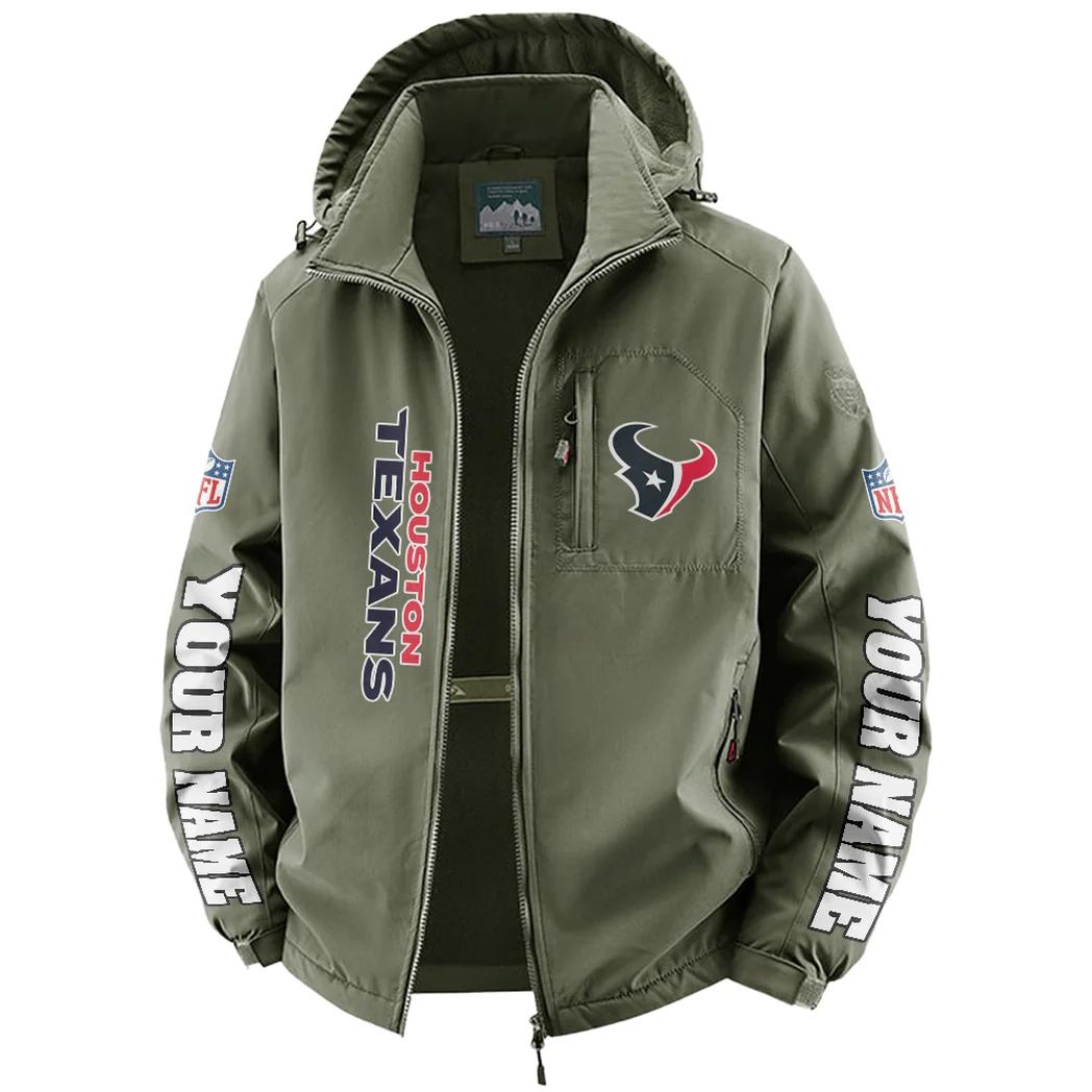 Blue Pride Fleece Windbreaker Jacket, Performance Barrier Jacket HVN1439HT - Green - Image 2