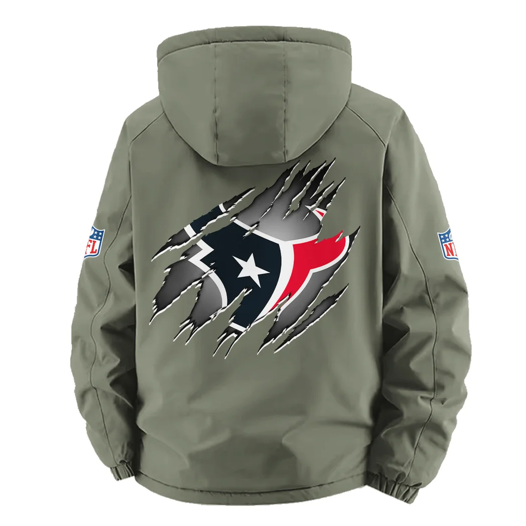 Blue Pride Fleece Windbreaker Jacket, Performance Barrier Jacket HVN1439HT - Green - Image 4