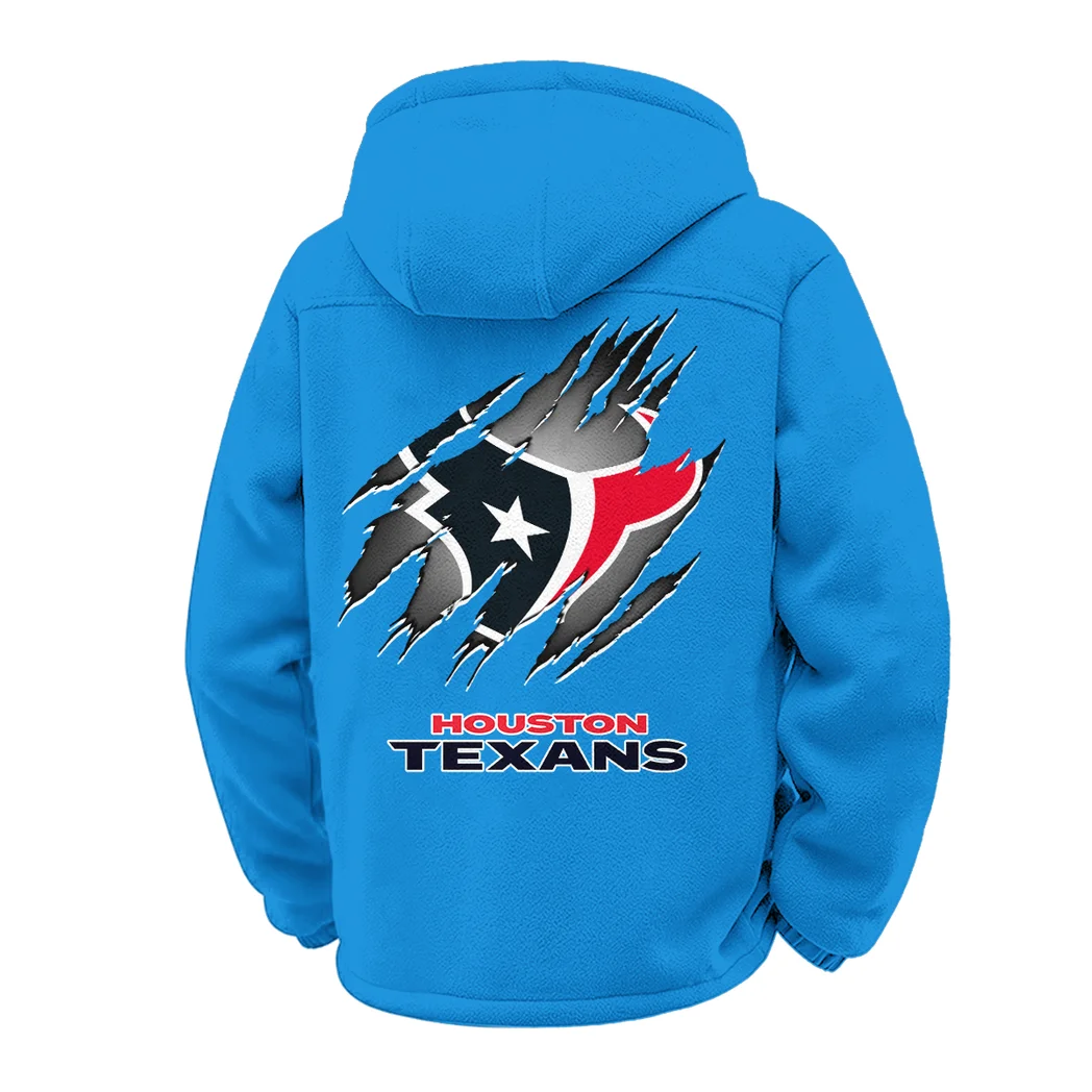 Blue Pride Winter Fleece Jacket, Multi-Sport Winter Layer HVN1439HT - Cyan - Image 3