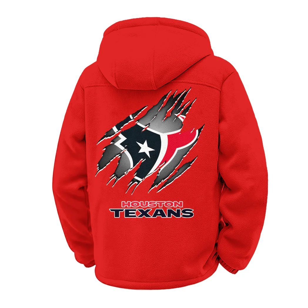 Blue Pride Winter Fleece Jacket, Multi-Sport Winter Layer HVN1439HT - Red - Image 3