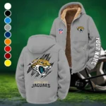 Football Jaguar Crew Winter Fleece Jacket, Snow-Ready Active Fleece HVN1439JJ - Grey