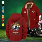Football Jaguar Crew Winter Fleece Jacket, Snow-Ready Active Fleece HVN1439JJ - Wine