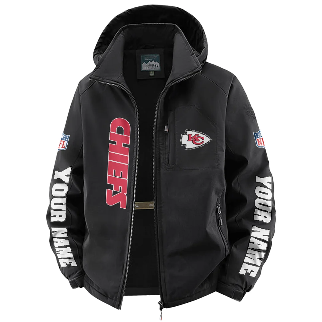 Midwestern Army Fleece Windbreaker Jacket, Cold-Air Cycling Shell HVN1439KC - Black - Image 2