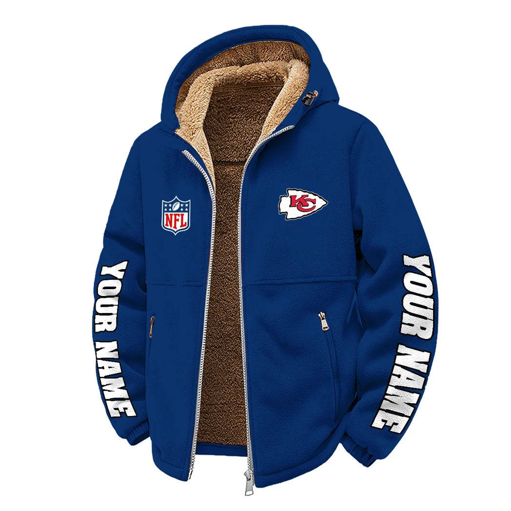 Midwestern Army Winter Fleece Jacket, All-Mountain Sport Jacket HVN1439KC - Navy - Image 2