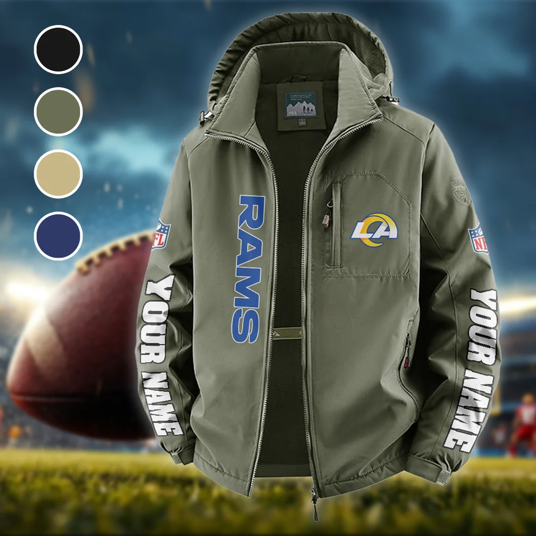 Football Ram Crew Fleece Windbreaker Jacket, Expedition Wind Fleece HVN1439LA - Green