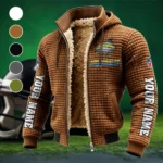 LA Squad Fleece-Lined Hooded Jacket, Sub-Zero Fleece-Lined Shield HVN1439LC - brown