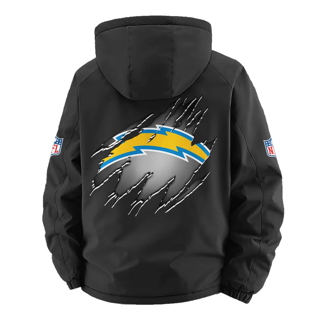 LA Squad Fleece Windbreaker Jacket, Mountain Ascent Windbreaker HVN1439LC - Black - Image 4