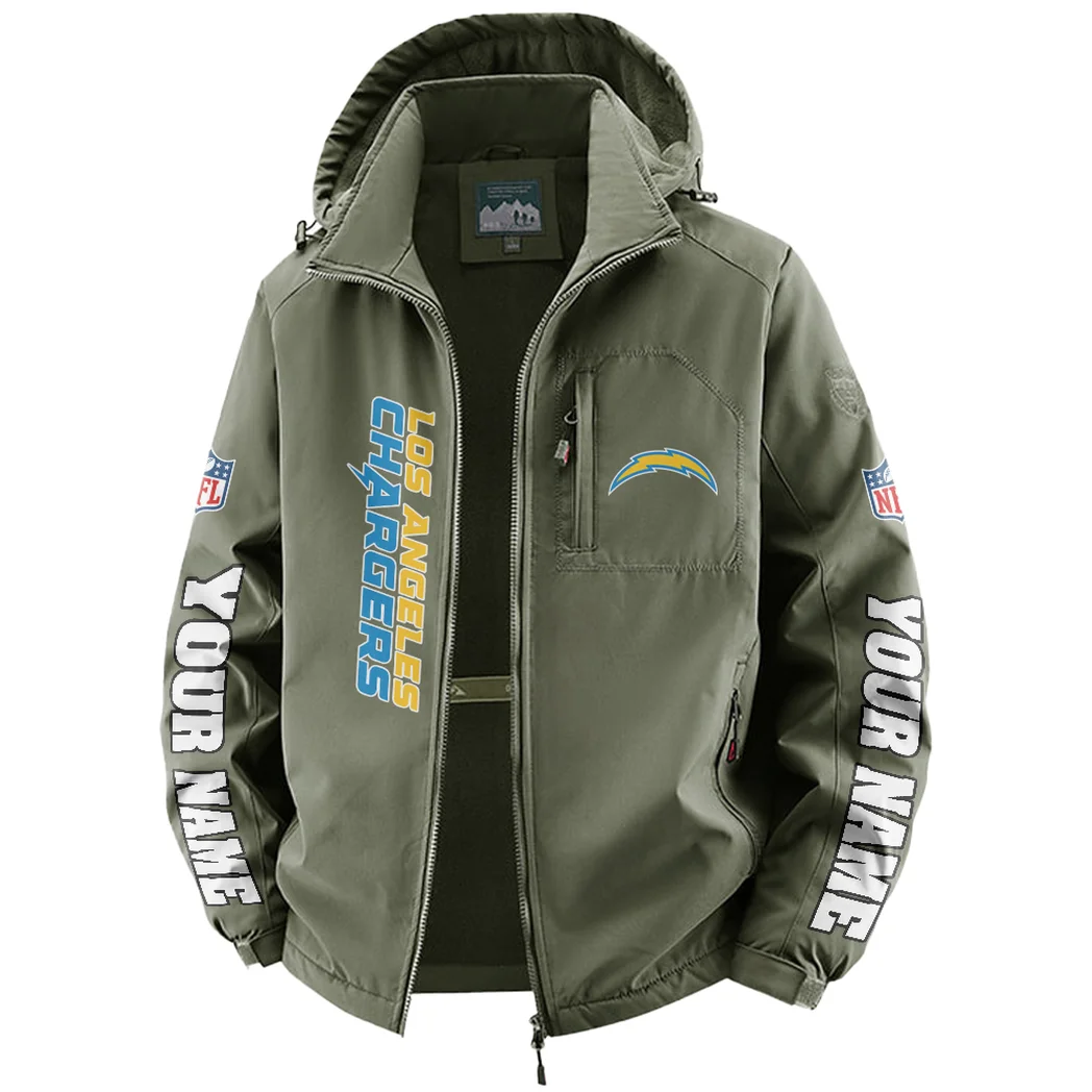 LA Squad Fleece Windbreaker Jacket, Mountain Ascent Windbreaker HVN1439LC - Green - Image 2