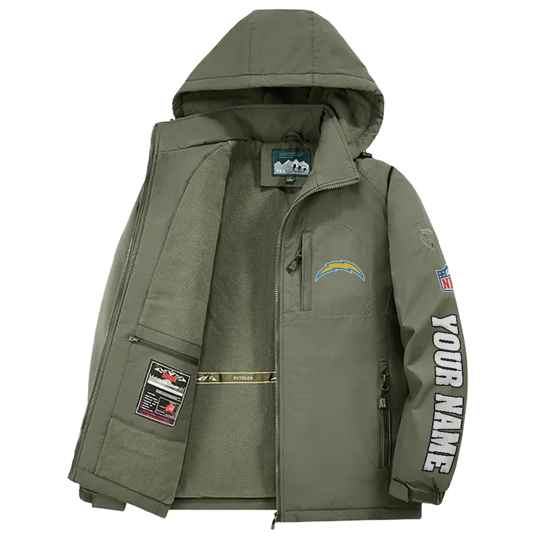 LA Squad Fleece Windbreaker Jacket, Mountain Ascent Windbreaker HVN1439LC - Green - Image 3
