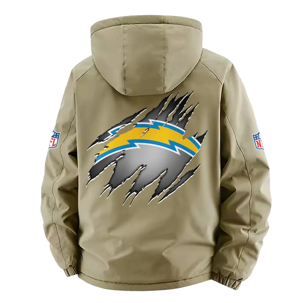 LA Squad Fleece Windbreaker Jacket, Mountain Ascent Windbreaker HVN1439LC - Khaki - Image 4