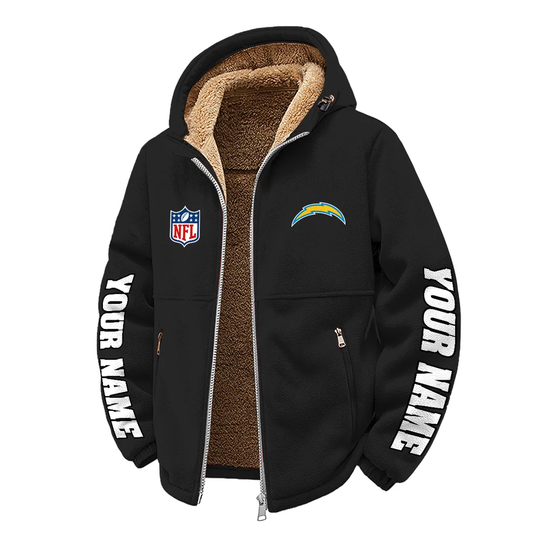 LA Squad Winter Fleece Jacket, Cross-Training Thermal Zip HVN1439LC - Black - Image 2