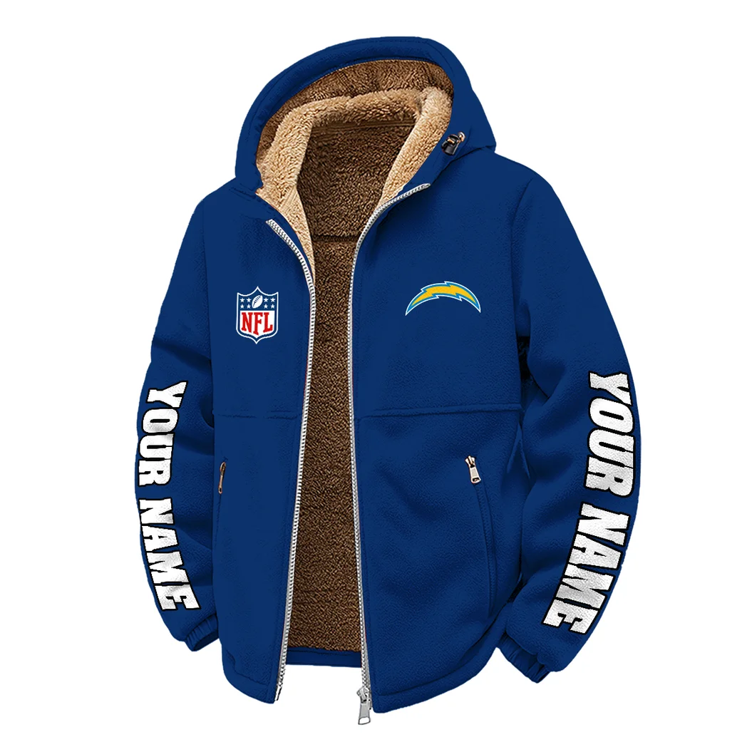 LA Squad Winter Fleece Jacket, Cross-Training Thermal Zip HVN1439LC - Navy - Image 2