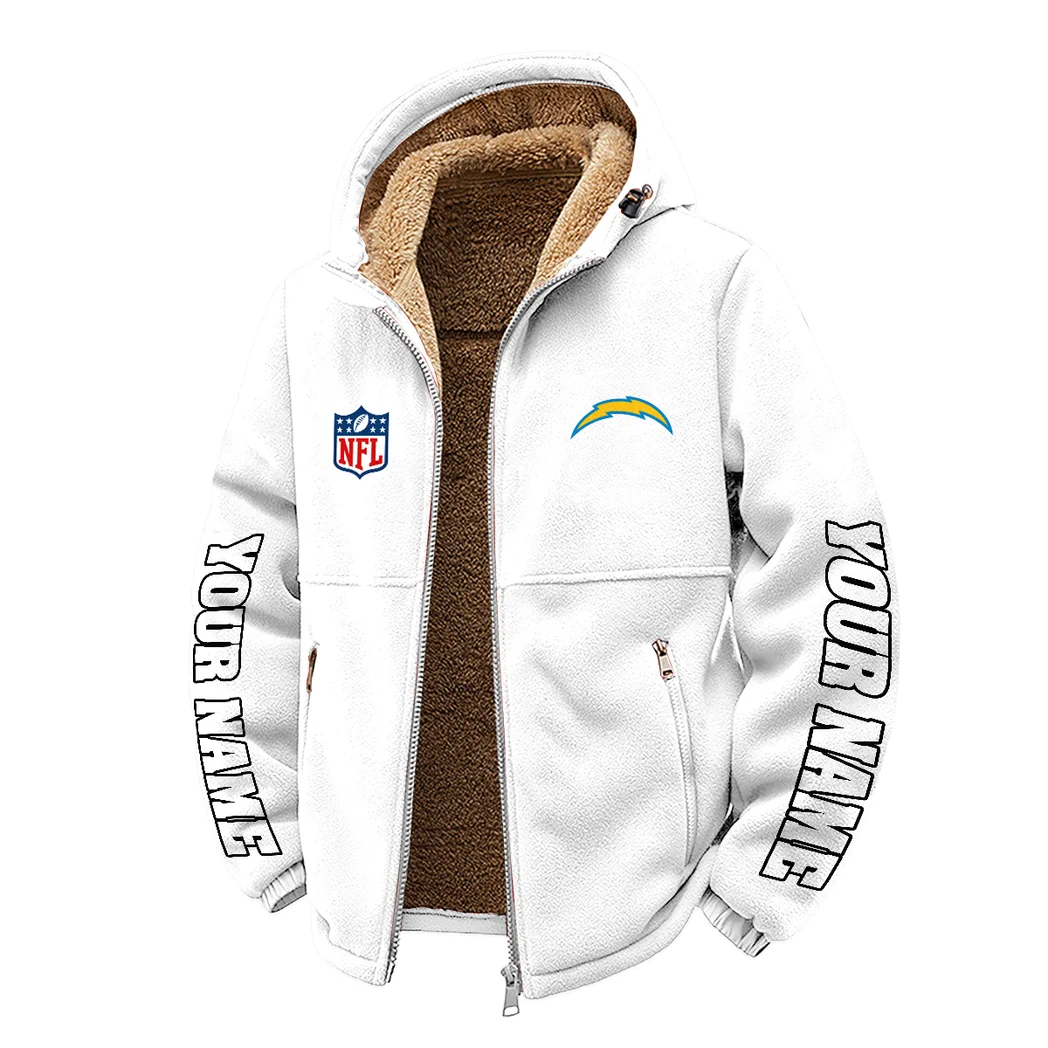 LA Squad Winter Fleece Jacket, Cross-Training Thermal Zip HVN1439LC - White - Image 2