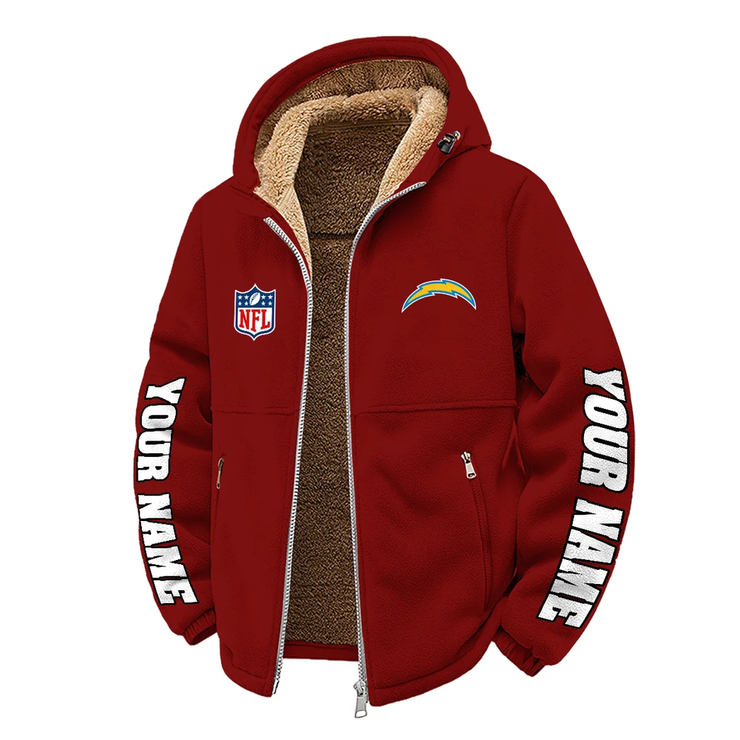 LA Squad Winter Fleece Jacket, Cross-Training Thermal Zip HVN1439LC - Wine - Image 2