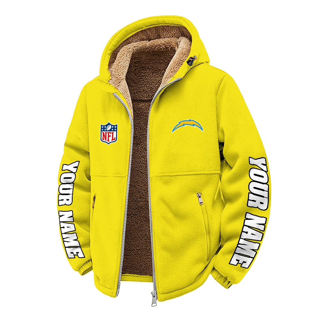 LA Squad Winter Fleece Jacket, Cross-Training Thermal Zip HVN1439LC - Yellow - Image 2