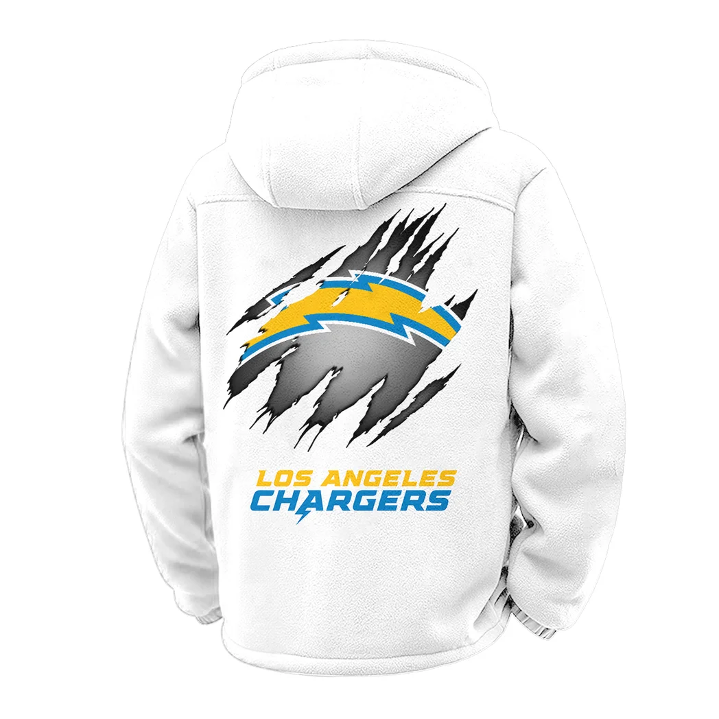 LA Squad Winter Fleece Jacket, Cross-Training Thermal Zip HVN1439LC - White - Image 3