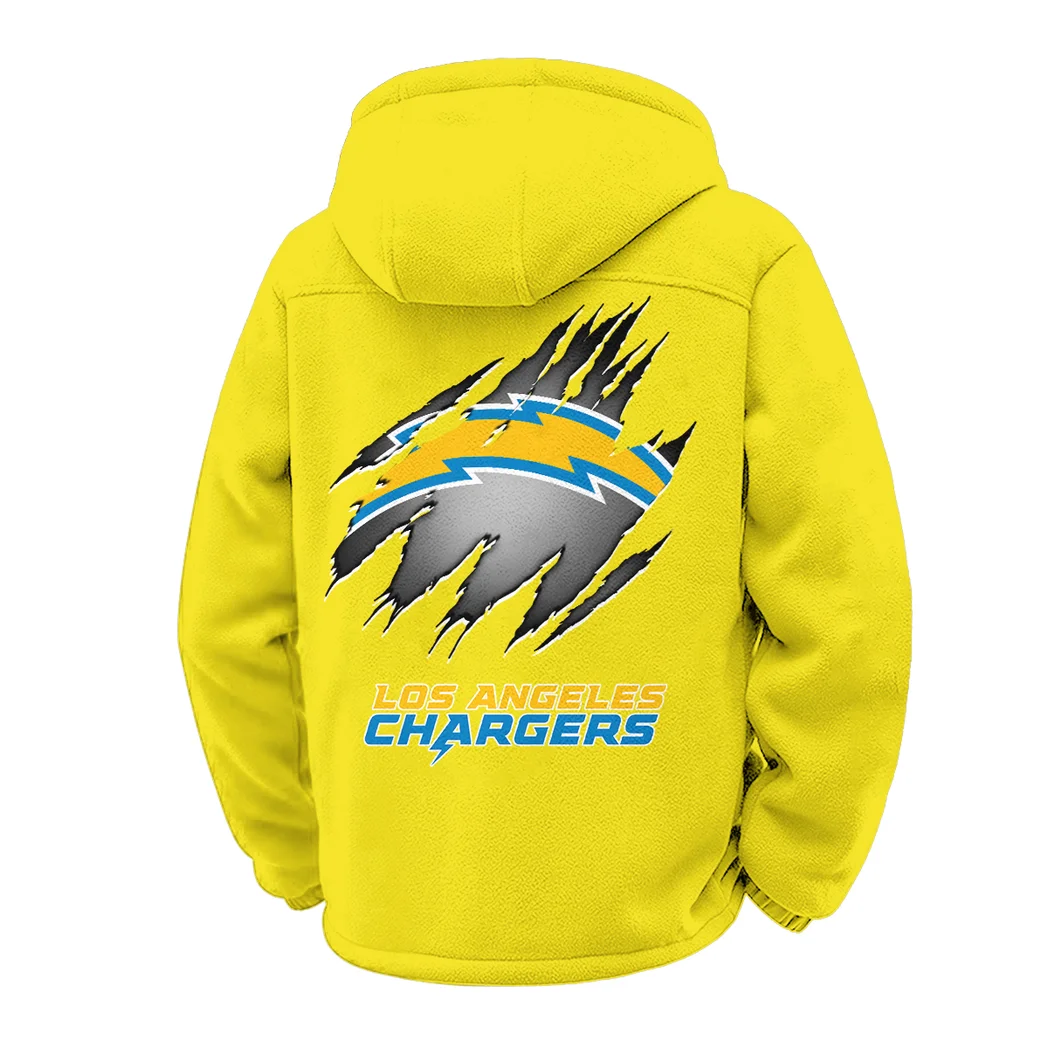 LA Squad Winter Fleece Jacket, Cross-Training Thermal Zip HVN1439LC - Yellow - Image 3