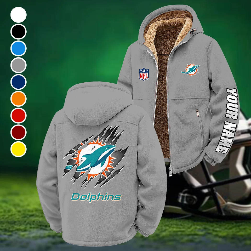 Football Aqua Crew Winter Fleece Jacket, Winter Endurance Jacket HVN1439MD - Grey