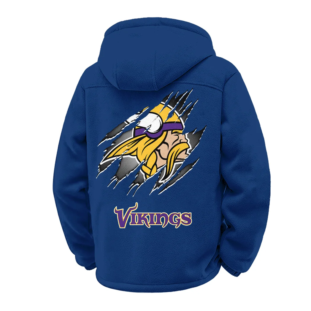 Midnight Giants Winter Fleece Jacket, Ultra-Soft Fleece Shell HVN1439MV - Navy - Image 3
