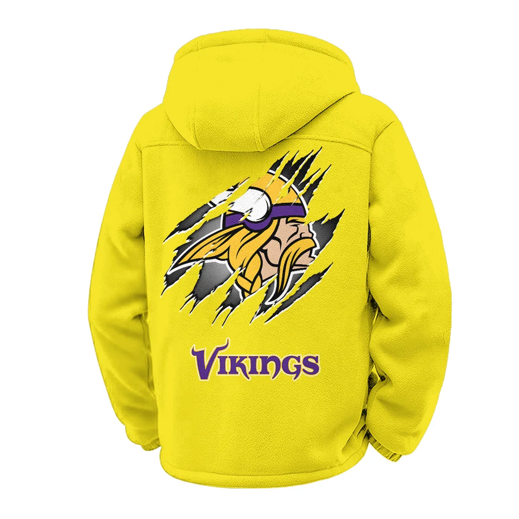 Midnight Giants Winter Fleece Jacket, Ultra-Soft Fleece Shell HVN1439MV - Yellow - Image 3