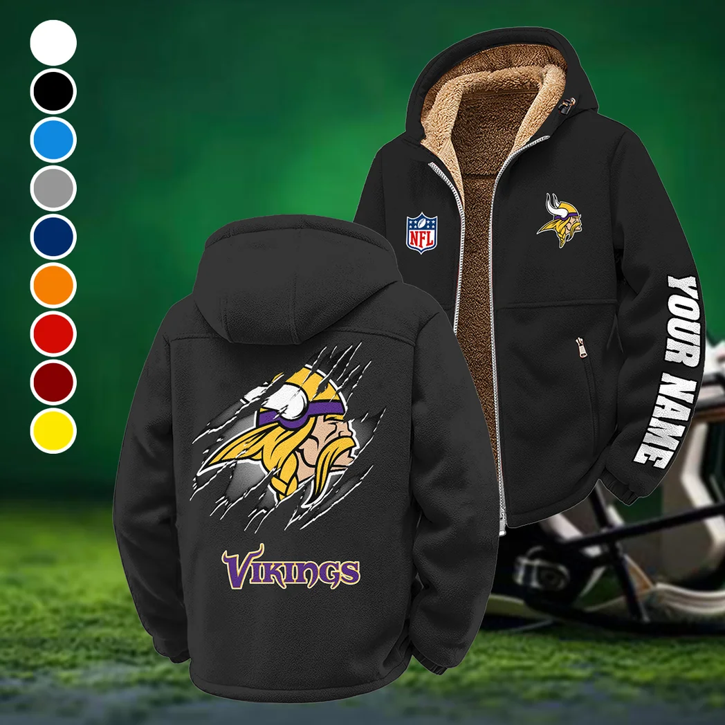 Midnight Giants Winter Fleece Jacket, Ultra-Soft Fleece Shell HVN1439MV - Black