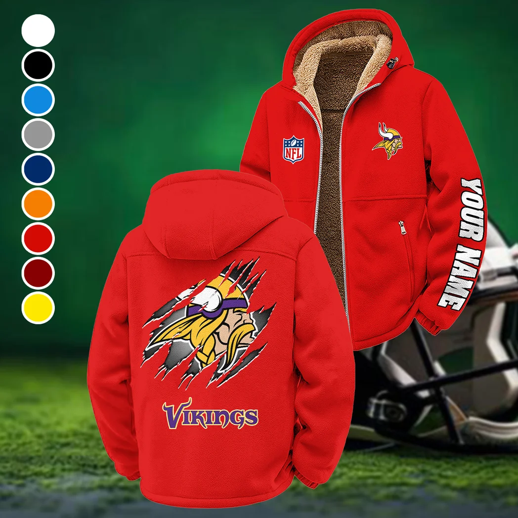 Midnight Giants Winter Fleece Jacket, Ultra-Soft Fleece Shell HVN1439MV - Red