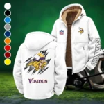 Midnight Giants Winter Fleece Jacket, Ultra-Soft Fleece Shell HVN1439MV - White