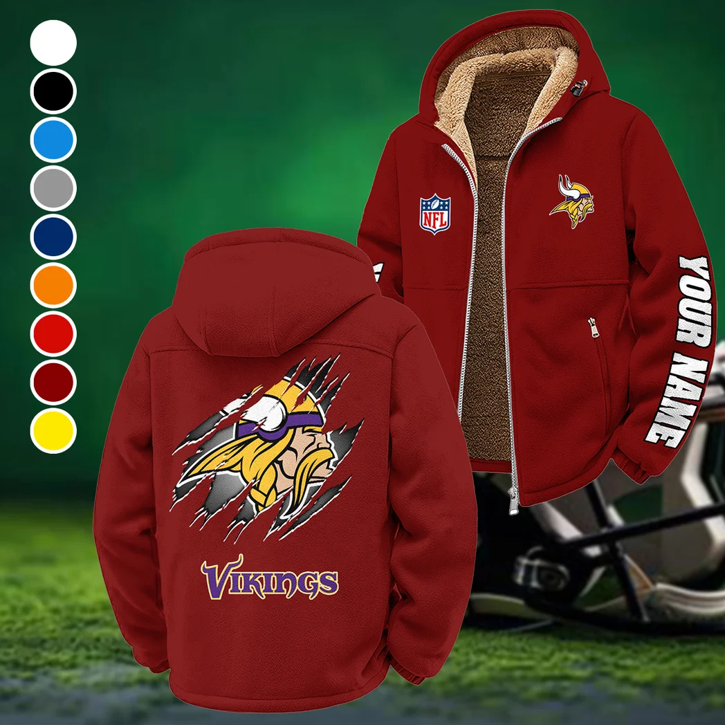 Midnight Giants Winter Fleece Jacket, Ultra-Soft Fleece Shell HVN1439MV - Wine