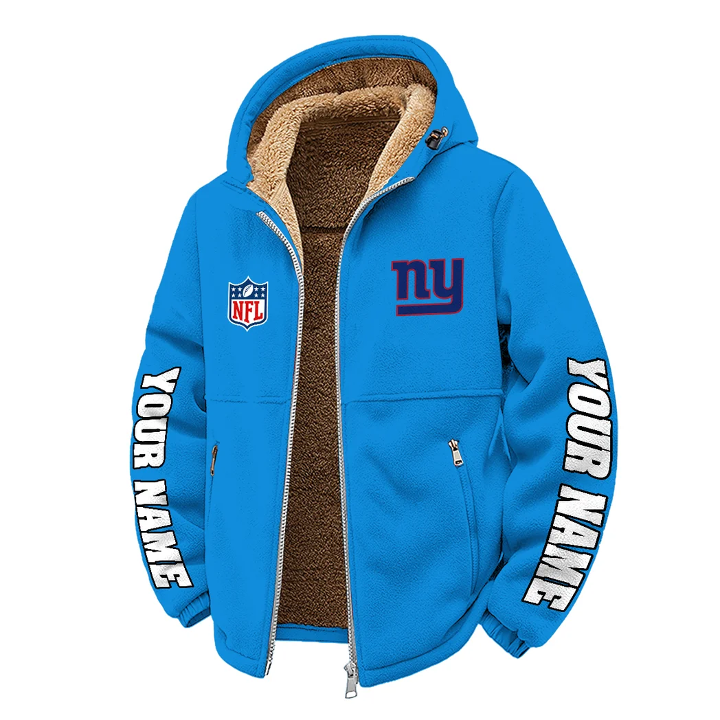 Midnight Steel Winter Fleece Jacket, Heavyweight Plush Fleece HVN1439NG - Cyan - Image 2