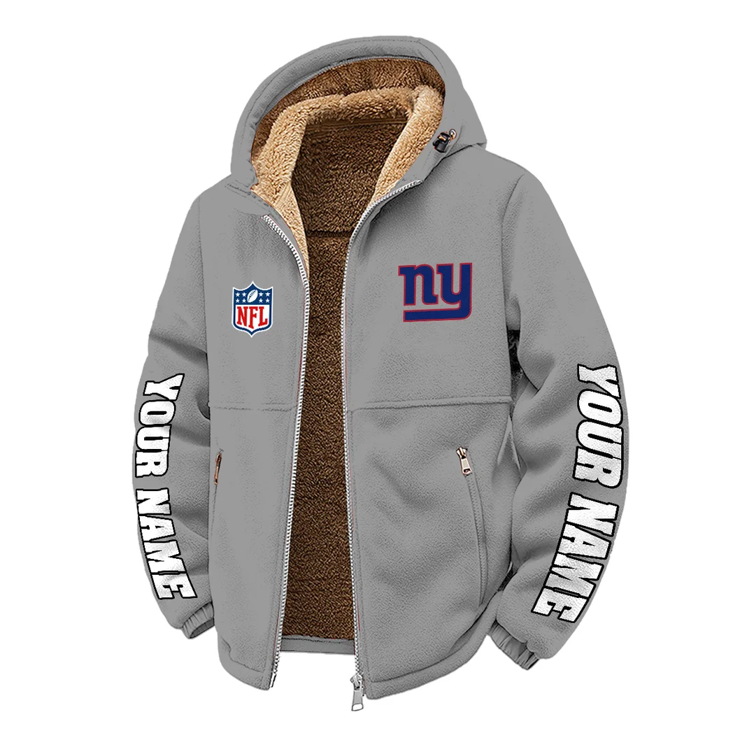 Midnight Steel Winter Fleece Jacket, Heavyweight Plush Fleece HVN1439NG - Grey - Image 2